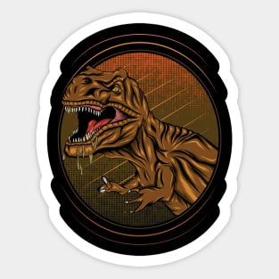 Tyrannosaurus Rex Illustration Sticker